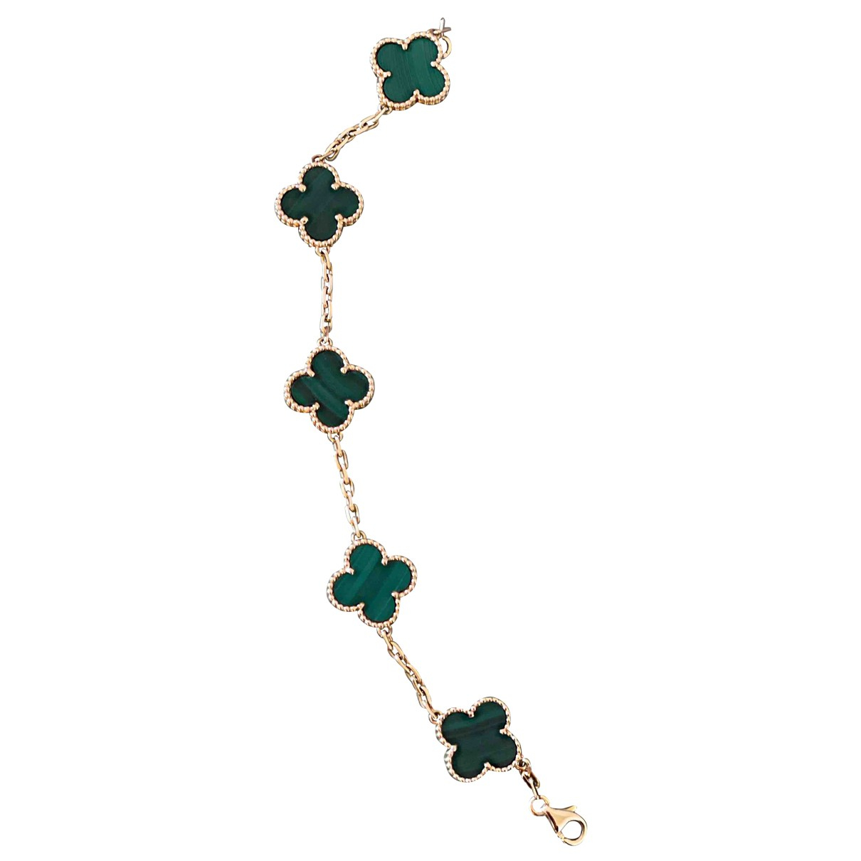 Vintage alhambra yellow gold bracelet 
